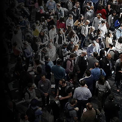 Large group of people at a conference